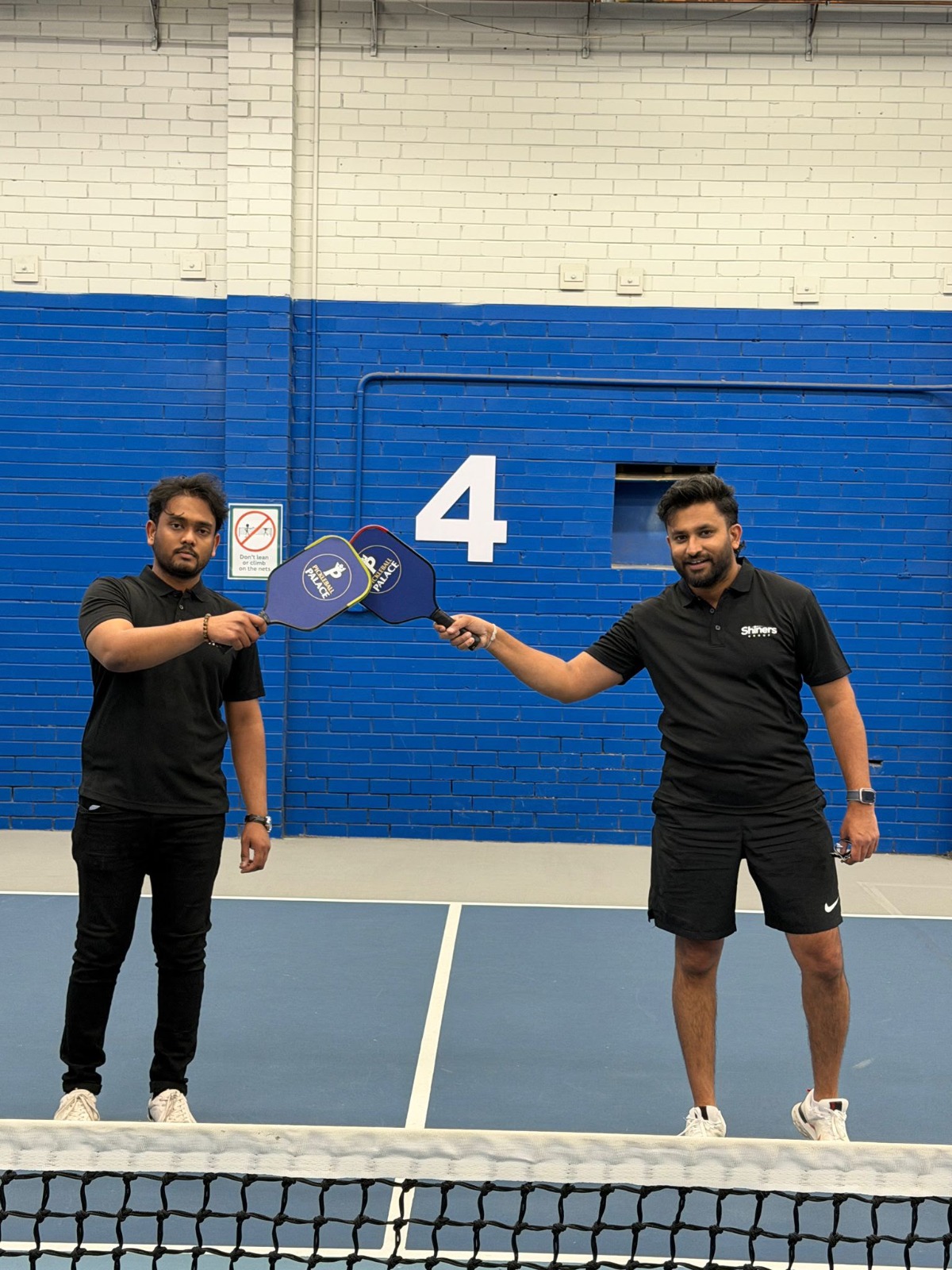 Teamwork on display at the pickleball court