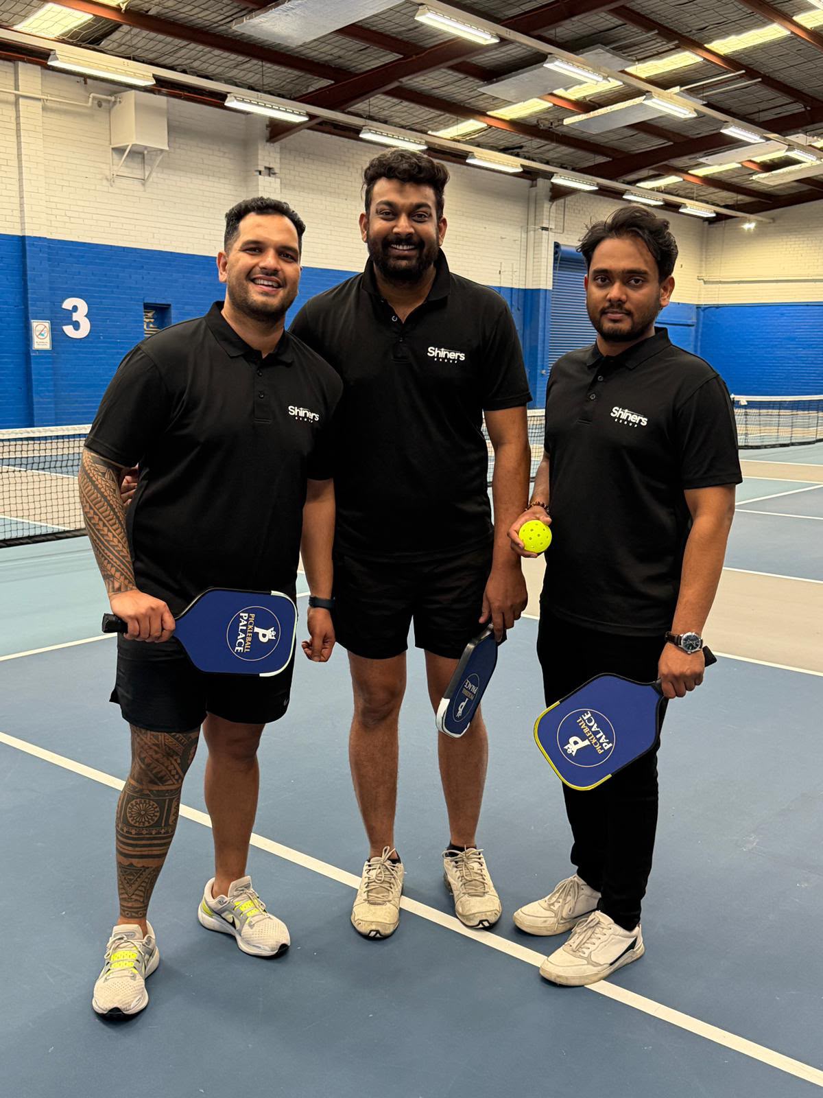 Team Shiners getting competition-ready on the pickleball court